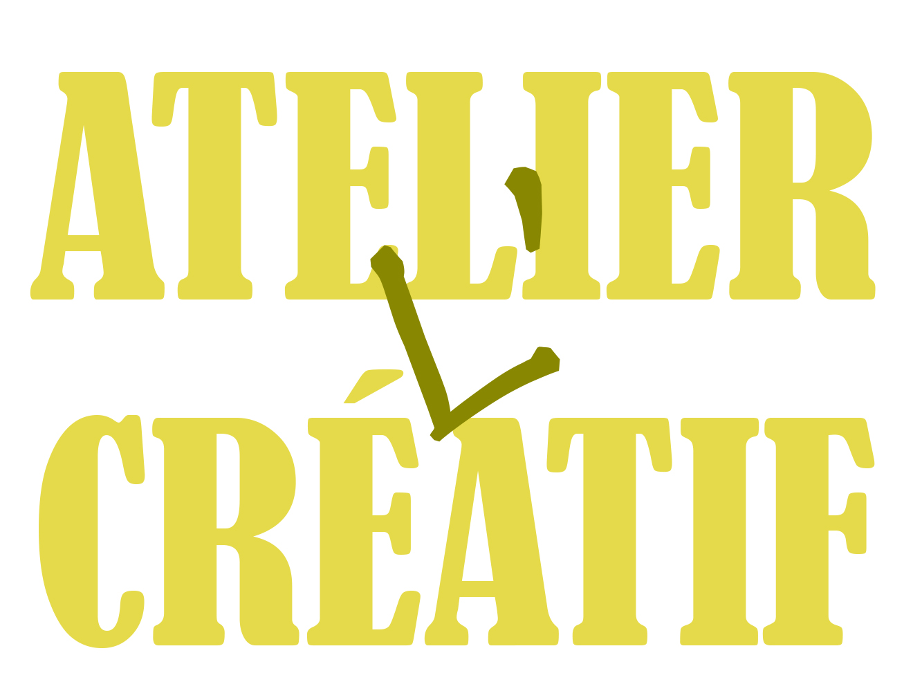 Le . virgule - Atelier créatif (logo 2019) L'Atelier Créatif