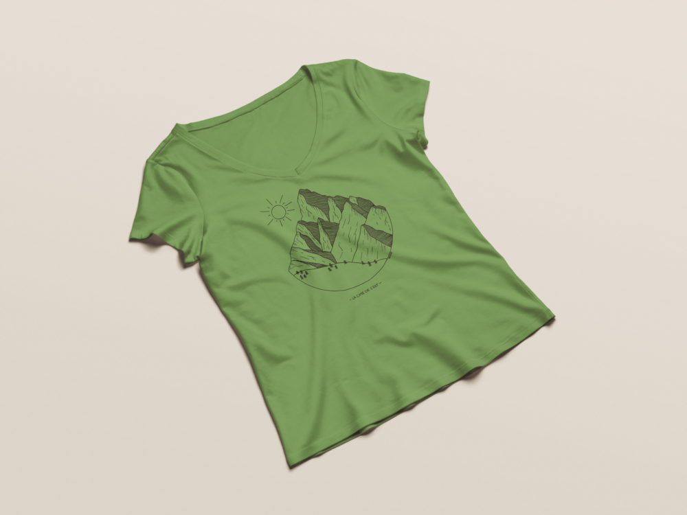 Cime de l'Est - T-shirt femme Earth Green (M)