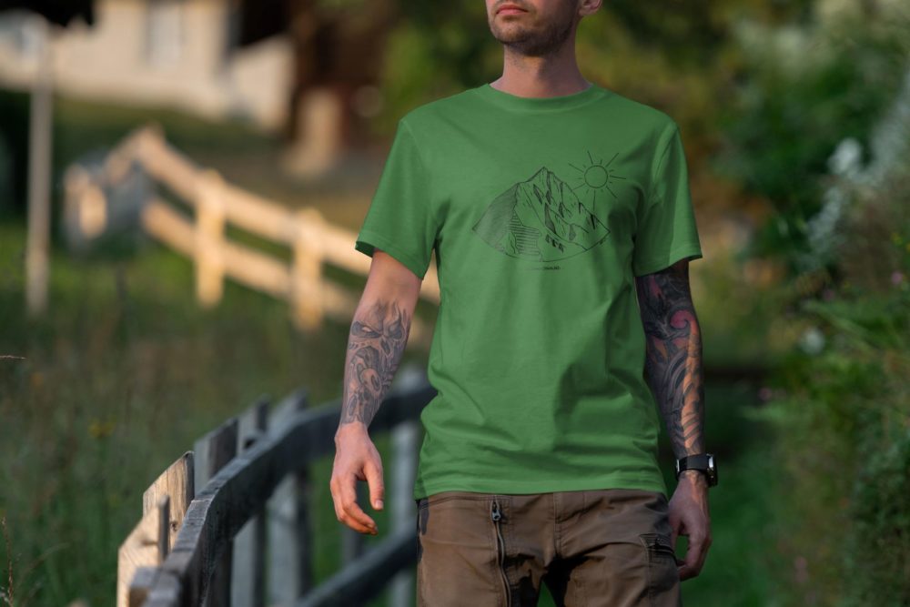 T-shirt homme vert Grand Chavalard